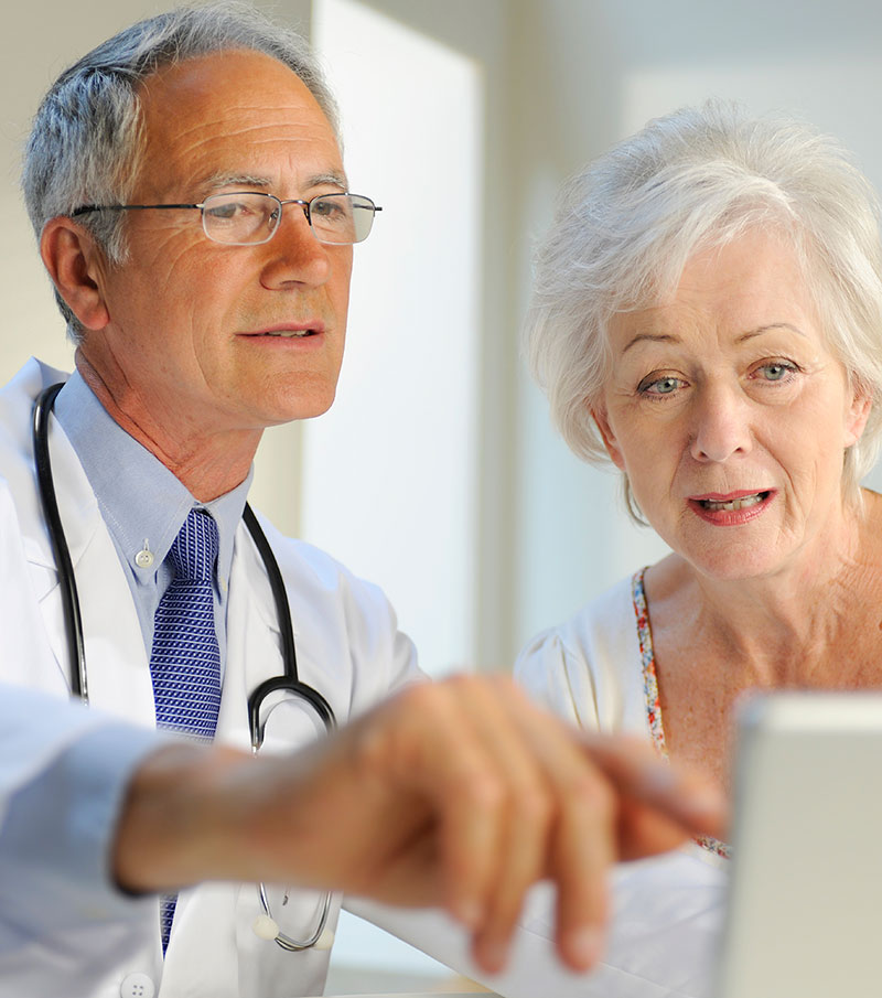 Therapeut und Patient im Gespräch Therapeut und Patient im Gespräch