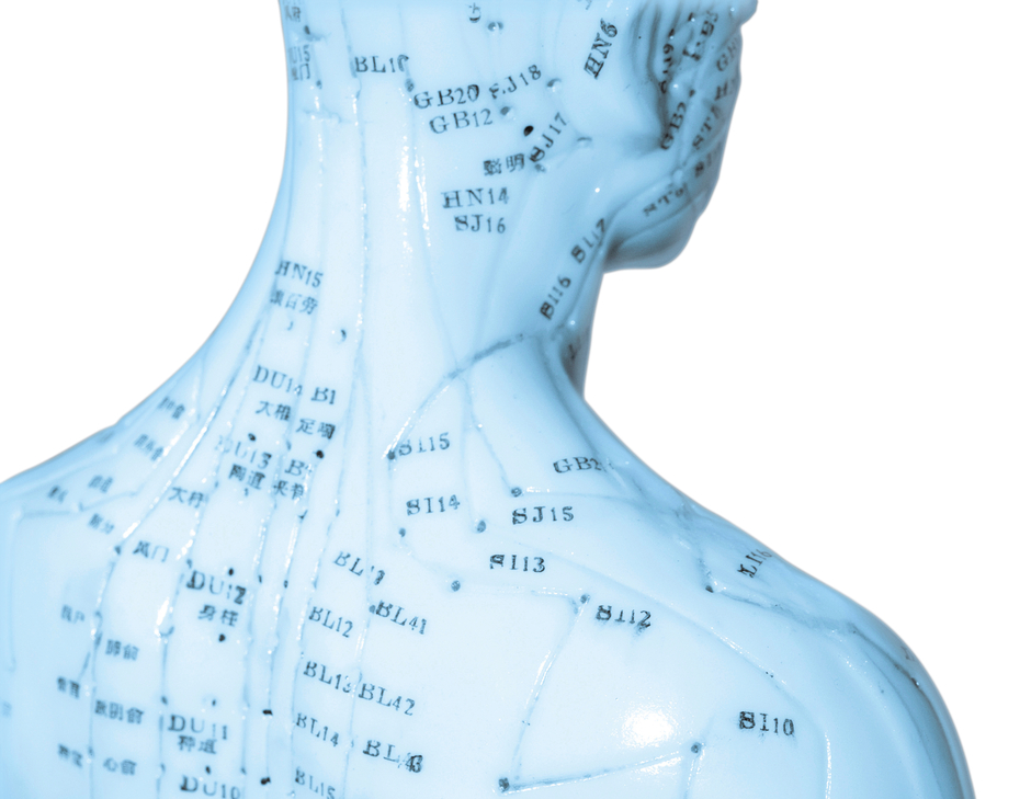 The energy lines of the human body.